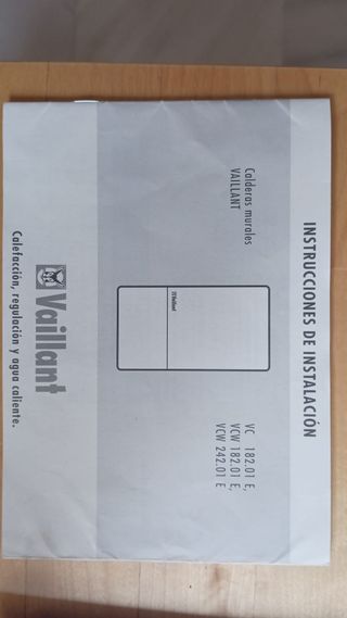 Caldera gas Vaillant VCW 242