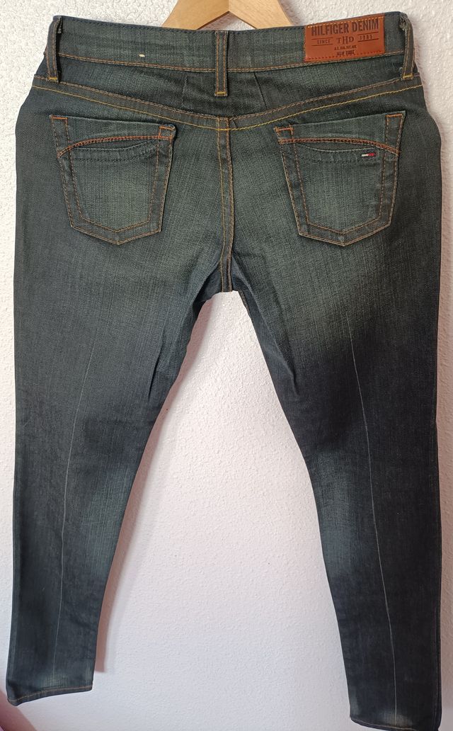 PANTALON VAQUERO MUJER TOMMY HILFIGER S 36-38 NUEV
