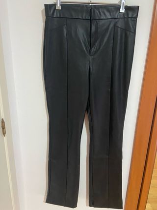Pantalon semipiel sintetico Zara L