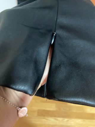 Pantalon semipiel sintetico Zara L