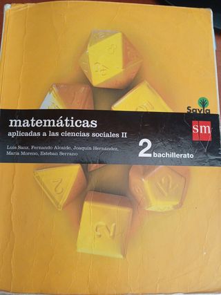 Libro de texto matemáticas