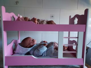 Juguete camas literas bebés Reborn, Nenuco...