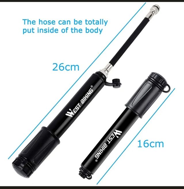 Bomba inflador neumático bicicleta