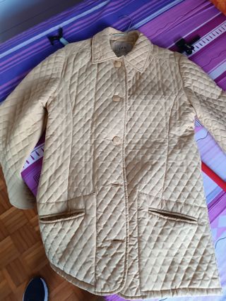 giacca donna in trapuntino colore giallo oro