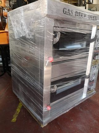 Horno industrial pizza doble a gas