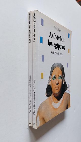 Lote Así vivían los egipcios así vivían los romano