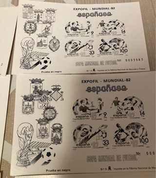 España 1982. Pruebas de lujo 4/5