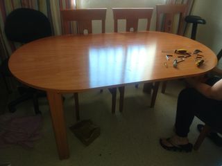 mesa de comedor ampliable