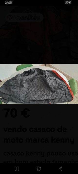 Casaco mota marca kenny Xl