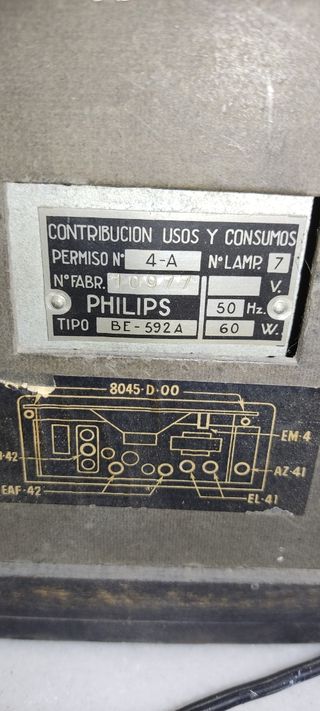 RADIO ANTIGUA PHILIPS