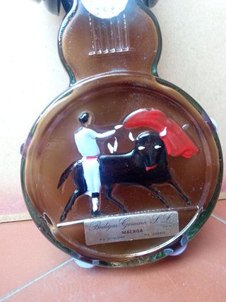 Botella forma de guitarra adorno