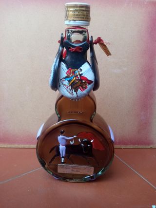 Botella forma de guitarra adorno