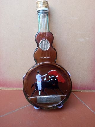 Botella forma de guitarra adorno