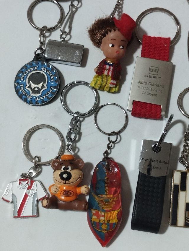 Colección de llaveros vintage