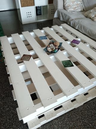 Mesa de 4 palets salón o jardin