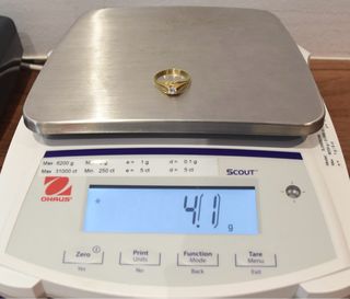 SOLITARIO DE ORO 18K/4.1Gr