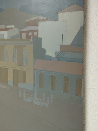 Gran cuadro óleo Antonio Agulló, Elche