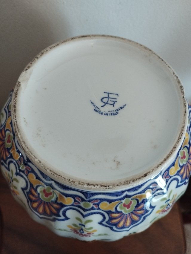 Jarrón florero de porcelana