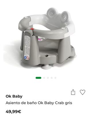 Asiento bebe bañera