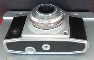 1326-Cámar AGFA SUPER SILETTE-de telemetro-funda