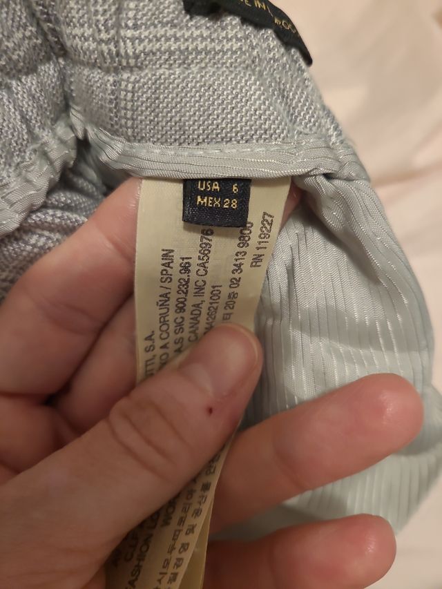 Pantalon Massimo Dutti estampado cuadros