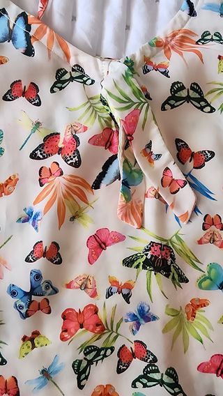 Blusa estampada de tirantes 