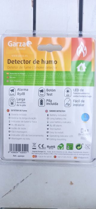 Detector de humo Garza.