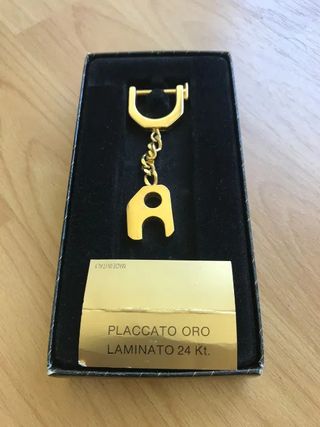 Porta Chaves plaqueado ouro novo