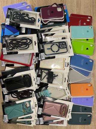 Lote más de 150 fundas de moviles iphone oferta