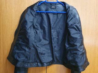 Cazadora negra piel sintética Only Onlbandit 36