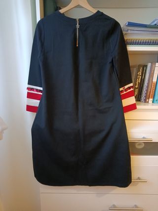 Vestido negro de punto 