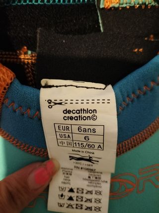 Neopreno infantil Tribord cangrejo 6 años