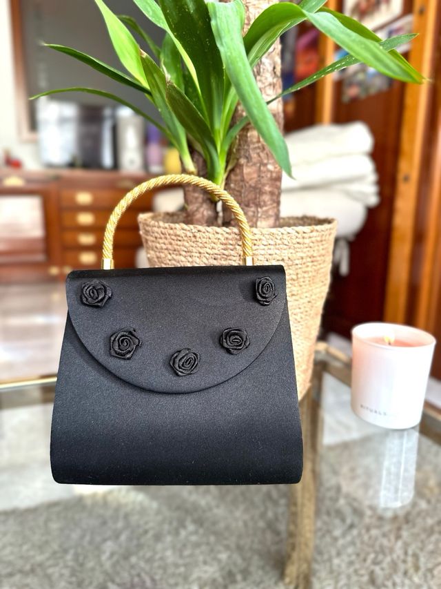 Borsa da festa nera a tracolla