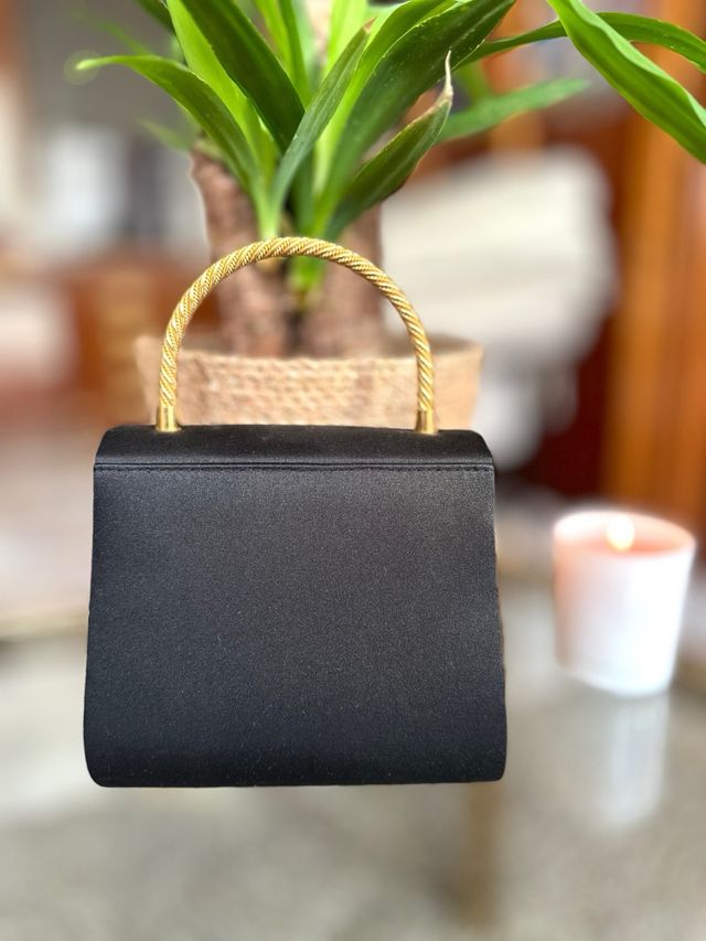 Borsa da festa nera a tracolla