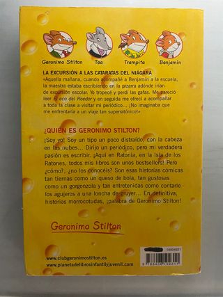 Libro Geronimo Stilton "Cataratas del Niágara"