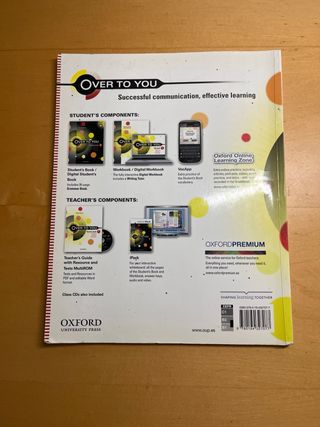 Over to you Workbook. 1 Bachillerato.