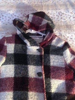 Abrigo de cuadros mujer talla M