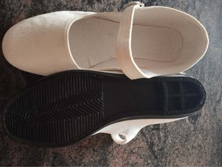 Zapatos Merceditas terciopelo blanco