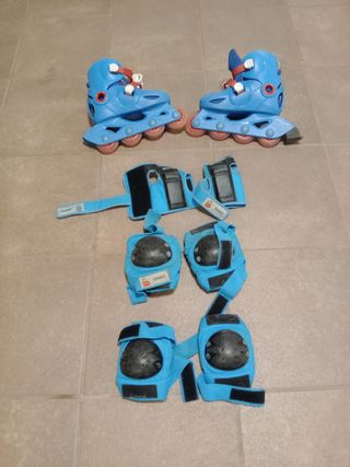 Patines en linea y protecciones