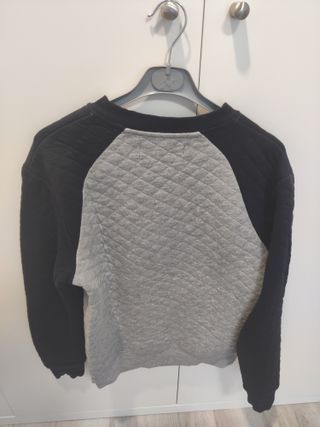 Chaqueta Bomber Azul y Gris Zara Talla S