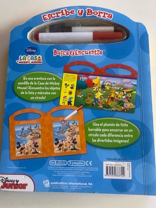 Libro La Casa Mickey Mouse Pintar y Borrar