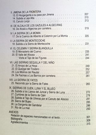 Guía naturalista de la provincia de Cádiz. 4 tomos