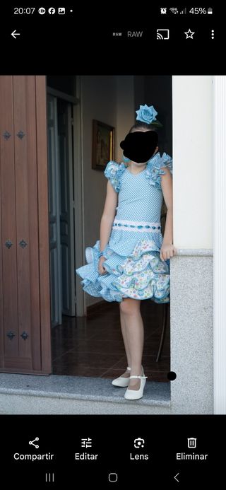 Traje flamenca niña