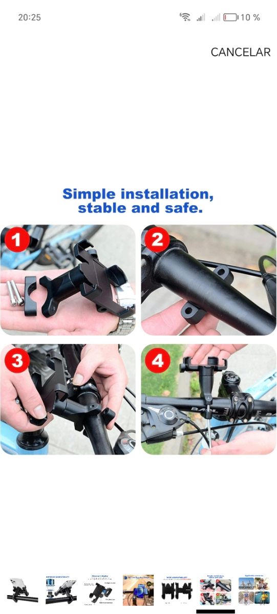 Soporte giratorio 360° y extraíble