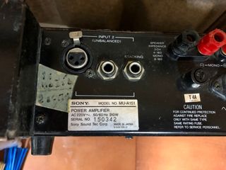 Amplificador etapa de potencia SONY MU-A151