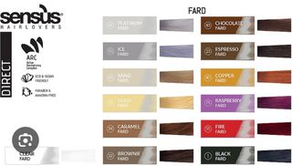 6 Mascarillas de color sensus hairlovers