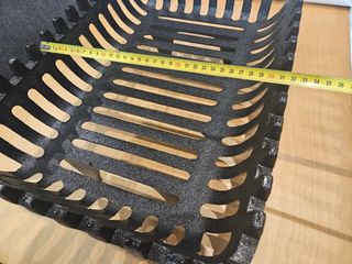 Cesta para chimenea hierro fundido