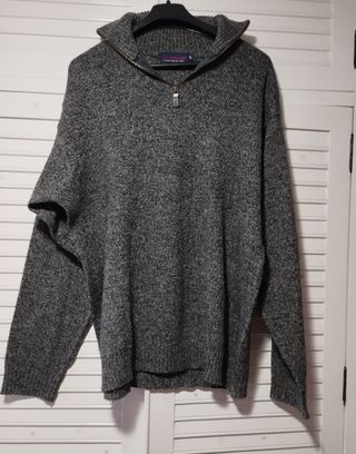 Jersey gris jaspeado para hombre. Talla S/M