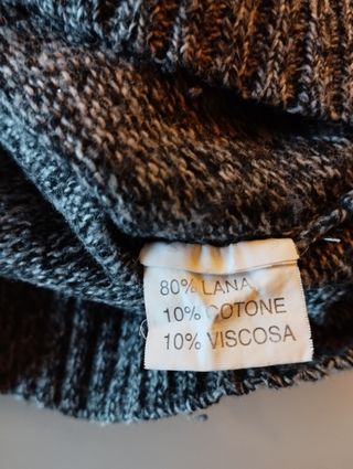 Jersey gris jaspeado para hombre. Talla S/M