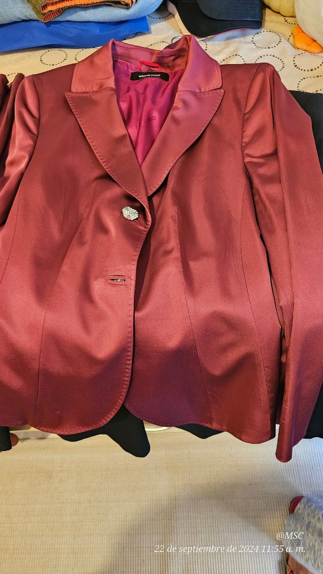 Traje pantalón y chaqueta mujer